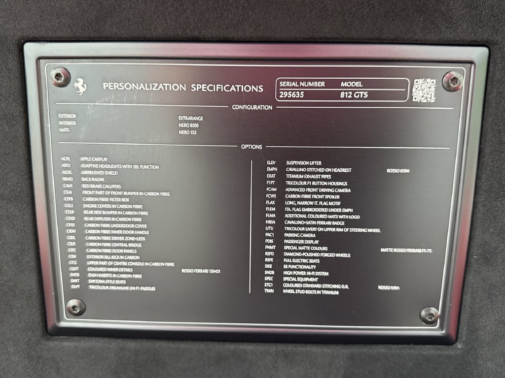 Certified 2023 Ferrari 812 GTS RWD image 26