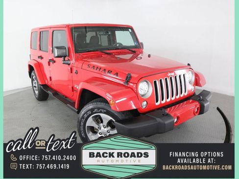 Used 2017 Jeep Wrangler Unlimited Sahara w/ Max Tow Package AWD/4WD image 1