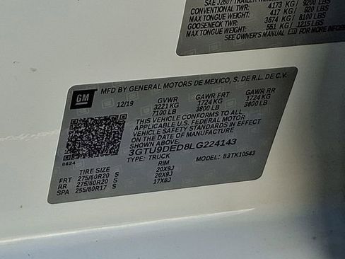 Used 2020 GMC Sierra 1500 SLT w/ SLT Premium Package image 31