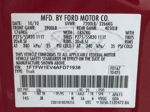 Used 2010 Ford F150 4x4 SuperCrew image 32