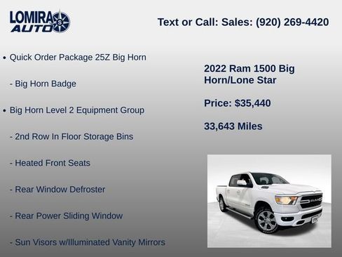 Used 2022 RAM 1500 Big Horn AWD/4WD image 8