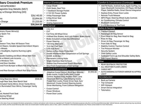 Used 2023 Subaru Crosstrek 2.0i Premium image 39