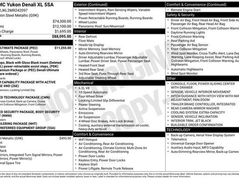 Used 2021 GMC Yukon XL Denali w/ Denali Ultimate Package image 1