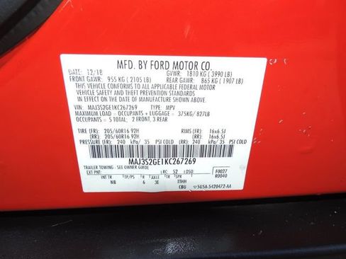 Used 2019 Ford EcoSport SE w/ SE Convenience Package FWD image 11