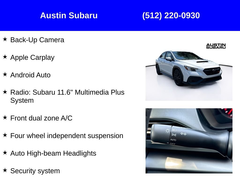 New 2026 Subaru WRX AWD/4WD image 9