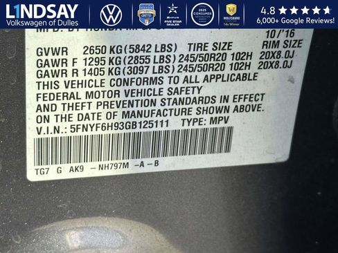 Used 2016 Honda Pilot Touring image 25