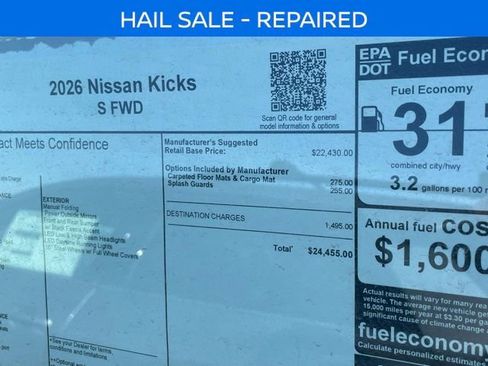New 2026 Nissan Kicks S FWD image 3