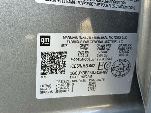 Used 2021 Chevrolet Silverado 1500 Custom w/ LPO, Dark Essentials Package image 26