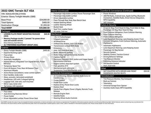 Used 2022 GMC Terrain SLT image 42