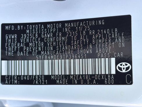 Used 2026 Toyota Corolla LE FWD image 35