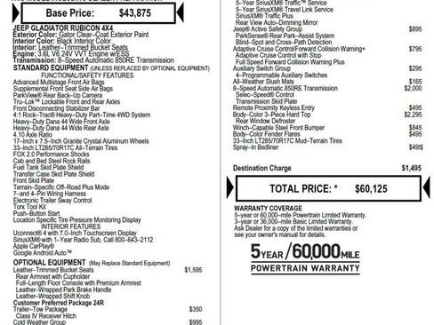 Used 2020 Jeep Gladiator Rubicon AWD/4WD image 7