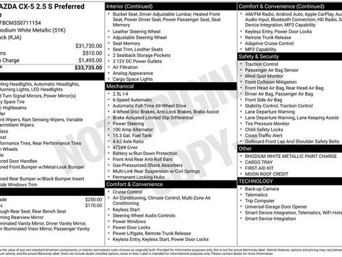Certified 2025 MAZDA CX-5 AWD 2.5 S w/ Preferred Package image 35