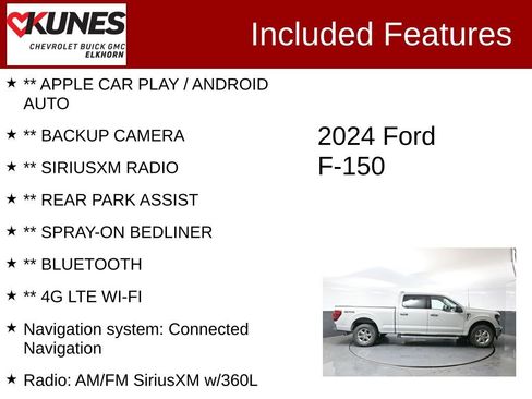Used 2024 Ford F150 XLT w/ Tow/Haul Package AWD/4WD image 2
