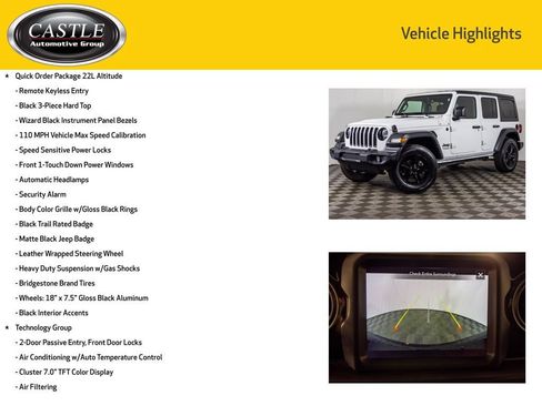 Used 2022 Jeep Wrangler Unlimited Sport AWD/4WD image 8