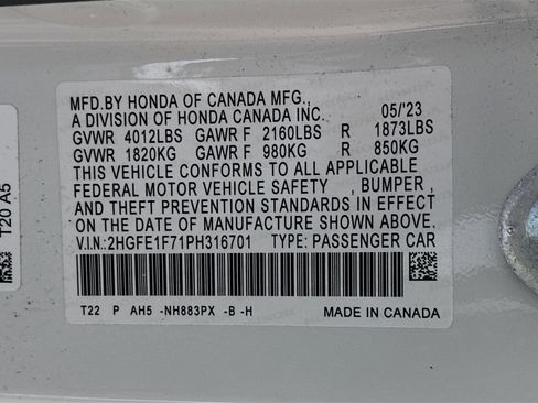 Used 2023 Honda Civic EX image 30