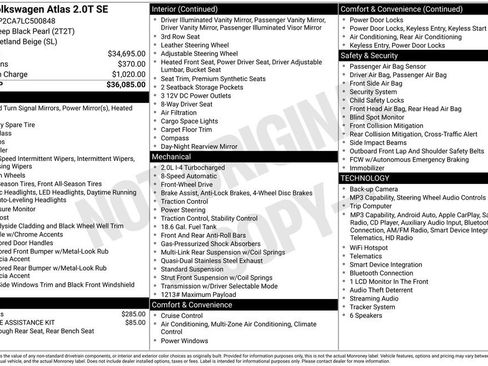 Used 2020 Volkswagen Atlas SE FWD image 4