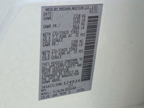 Certified 2021 Nissan Murano SL image 32