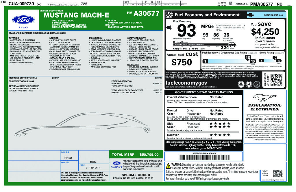 Used 2023 Ford Mustang Mach-E Select AWD/4WD image 15