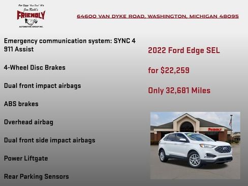 Used 2022 Ford Edge SEL w/ Convenience Package image 10