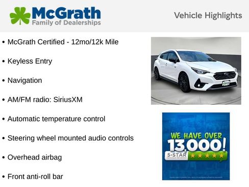 Used 2024 Subaru Impreza RS w/ Popular Package #1 AWD/4WD image 6