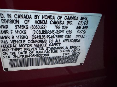 Used 2006 Honda Ridgeline RTS image 37