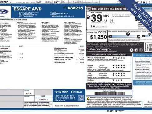 Used 2026 Ford Escape ST-Line Elite w/ Premium Technology Package AWD/4WD image 11