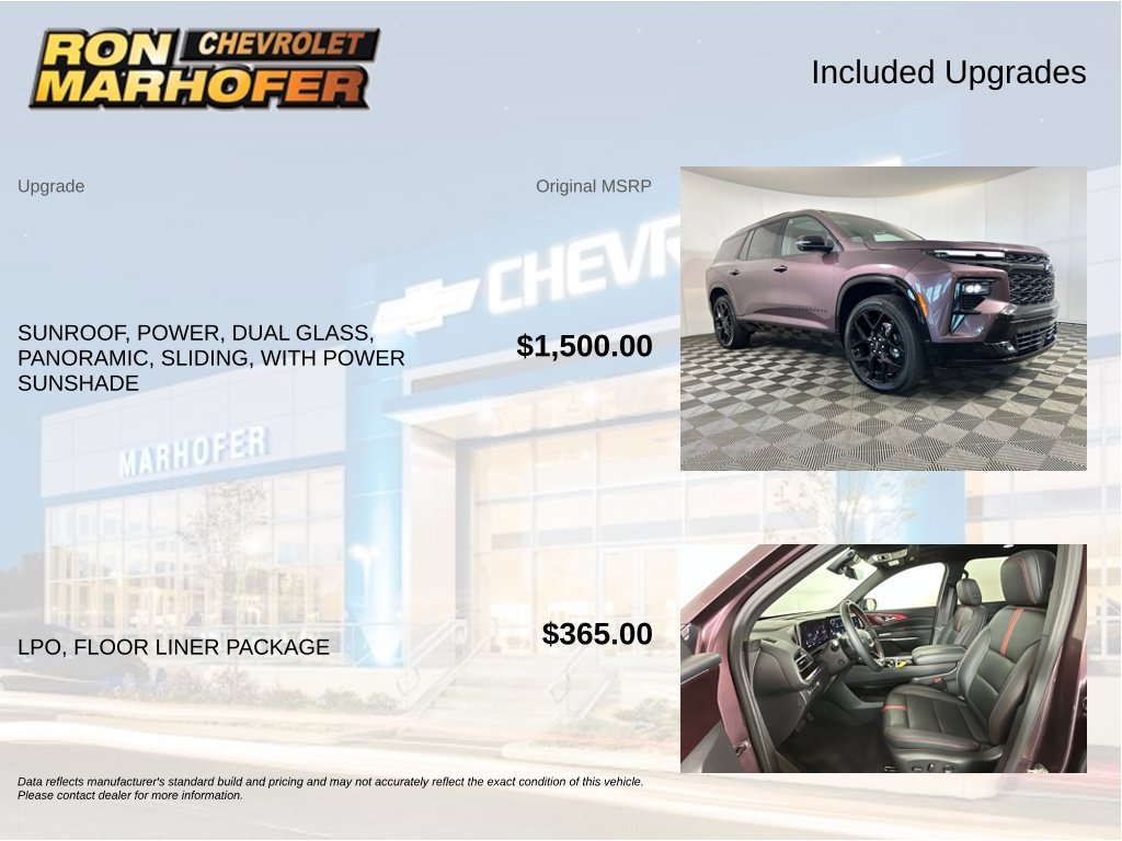 Used 2025 Chevrolet Traverse RS w/ LPO, Floor Liner Package AWD/4WD image 6