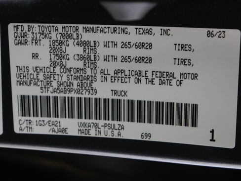 Used 2023 Toyota Tundra Limited RWD image 45