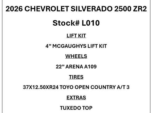 Used 2026 Chevrolet Silverado 2500 ZR2 AWD/4WD image 2
