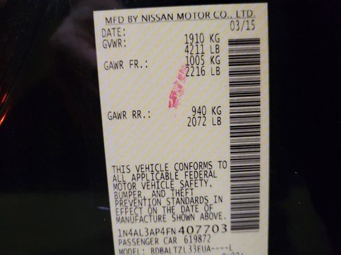 Used 2015 Nissan Altima 2.5 SL w/ Technology Package image 33