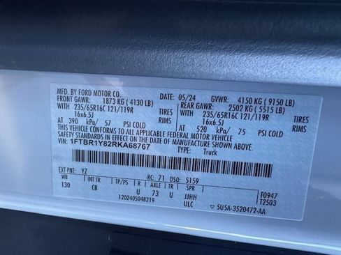 Used 2024 Ford Transit 250 Low Roof w/ Exterior Upgrade Package RWD image 20