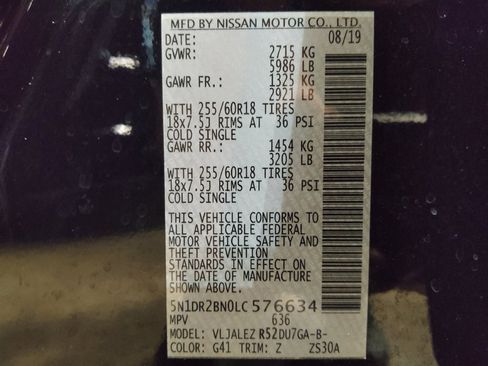 Used 2020 Nissan Pathfinder SV w/ Rock Creek Edition image 33