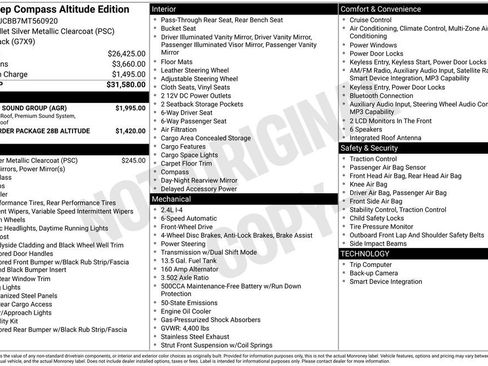 Used 2021 Jeep Compass Latitude w/ Sun and Sound Group FWD image 9
