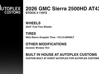 Used 2026 GMC Sierra 2500 AT4X w/ LPO, Black Badging Package AWD/4WD video 2