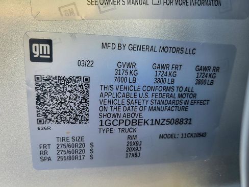 Certified 2022 Chevrolet Silverado 1500 Custom w/ Rally Edition image 24