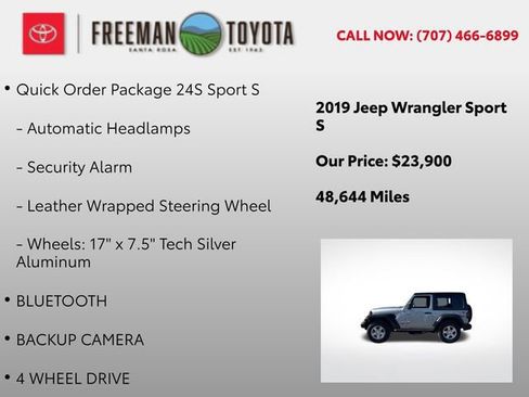 Used 2019 Jeep Wrangler Sport image 9