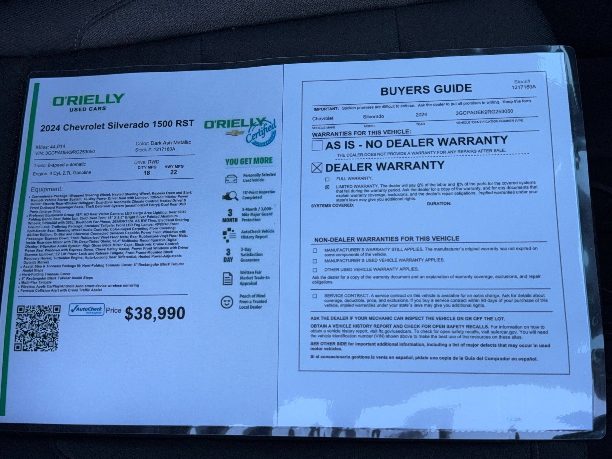Used 2024 Chevrolet Silverado 1500 RST RWD image 32