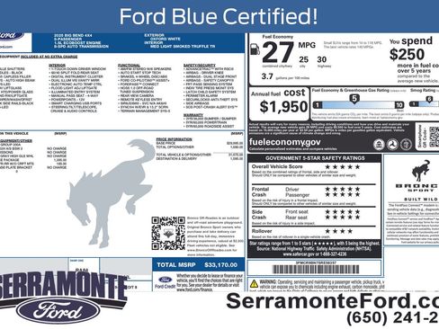 Used 2025 Ford Bronco Sport Big Bend w/ Convenience Package AWD/4WD image 18