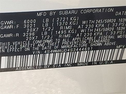 New 2025 Subaru Ascent Touring w/ Popular Package #2 image 10