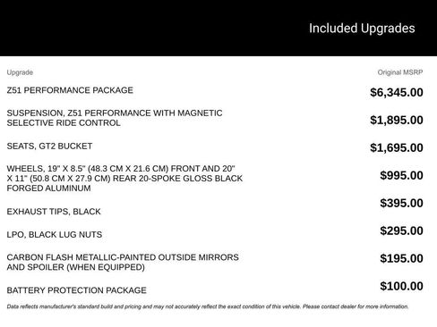 New 2026 Chevrolet Corvette Stingray Preferred Cpe w/ Z51 Performance Package image 3