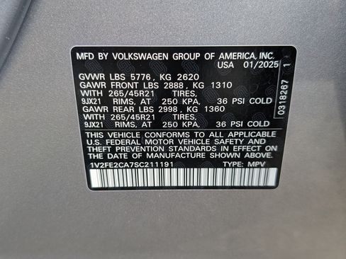 Used 2025 Volkswagen Atlas Cross Sport SEL Premium R-Line AWD/4WD image 39