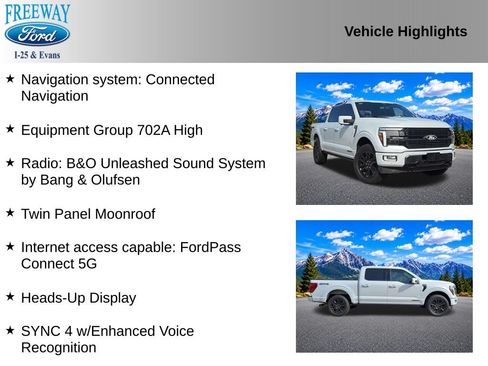 Used 2025 Ford F150 Platinum w/ Equipment Group 702A High AWD/4WD image 2