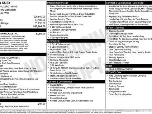 Used 2022 Kia K5 EX w/ EX Premium Package image 6