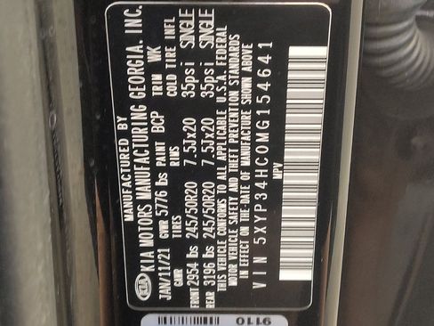Used 2021 Kia Telluride EX w/ EX Premium Package FWD image 33