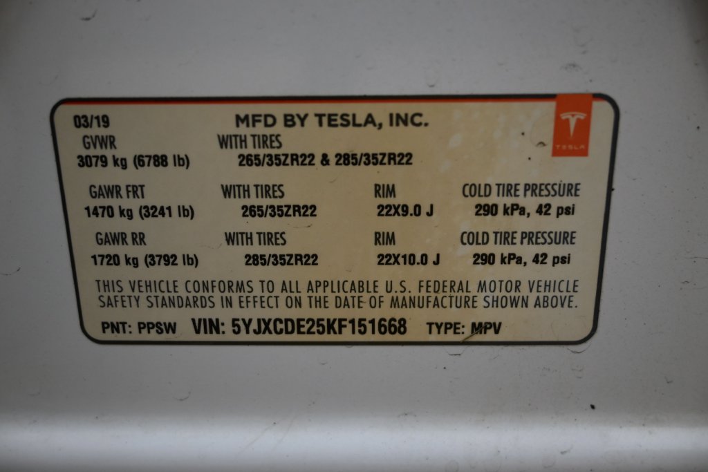 Used 2019 Tesla Model X 100D AWD/4WD image 35
