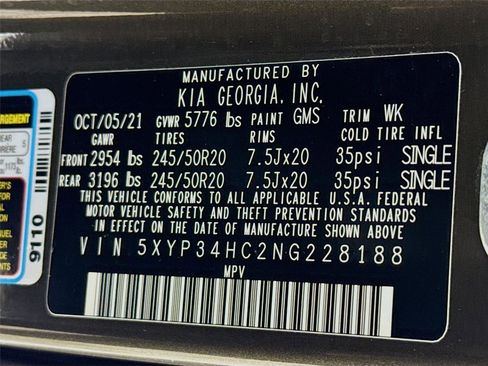 Used 2022 Kia Telluride EX w/ EX Premium Package image 36