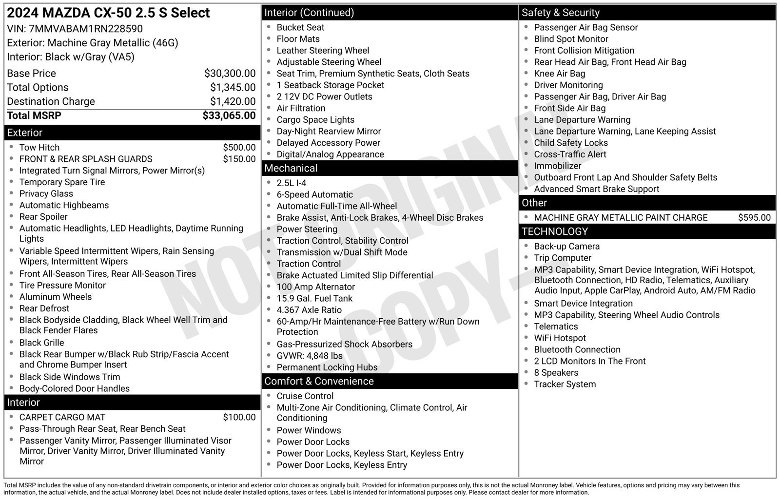 Used 2024 MAZDA CX-50 AWD 2.5 S w/ Select Package image 25