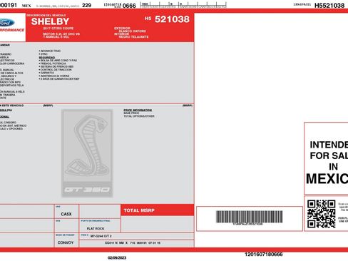 Used 2017 Ford Mustang Shelby GT350 image 3