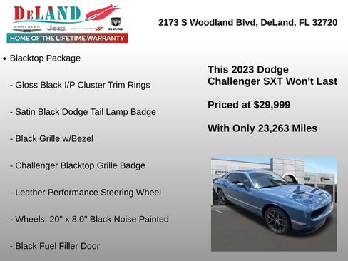 Used 2023 Dodge Challenger SXT w/ Plus Package RWD image 7