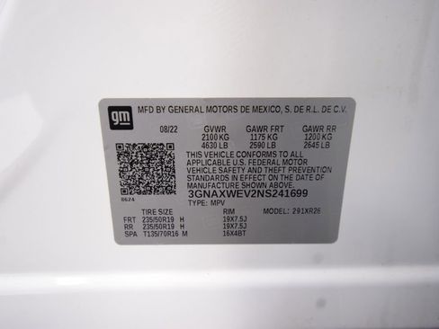 Used 2022 Chevrolet Equinox RS w/ Infotainment Package image 29